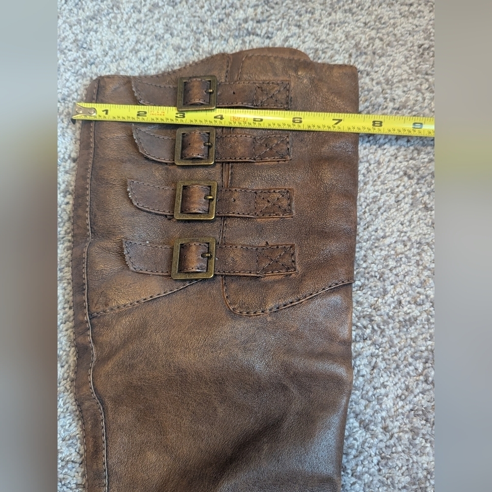 Steve Madden Miidori Leather Buckles Tall Boots Size 7M - Picture 15 of 15